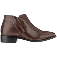 Load image into Gallery viewer, CALDEN Brown Leather Zipper Boots - 3.2 Inches - K99805-1