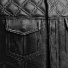 Load image into Gallery viewer, Upside Perforated Men's Club Style Leather Vest