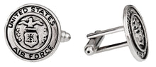 Load image into Gallery viewer, US Air Force Cufflinks Silver USAF