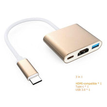 Load image into Gallery viewer, USB C to HDMI 4K VGA Adapter Compatible VGA USB C 3.0 Hub Adapter Charging Power PD Port Compatible For TV Laptop Projector