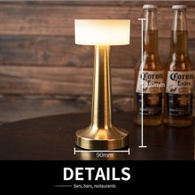 Load image into Gallery viewer, USB Dimming Bar Desk Lamp Hotel Coffee Shop Wireless Charging Touch Bedroom Bedside LED Restaurant Table Lights Art Night Light Decorative Table Lamp Cute Study Lamps for Bedroom Décor