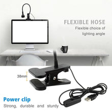 Load image into Gallery viewer, USB LED Desk Lamp With Clip Flexible Table Lamp For Book Reading Study Office Bedside Work Children Night Light For Home Decorative Table Lamp Cute Study Lamps for Bedroom Décor