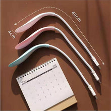 Load image into Gallery viewer, USB LED Read Study Work Desk Plug-in Light Lamp Touch Telescopic Portable Foldable Light Night Light Eye Protection Desk Light Decorative Table Lamp Cute Study Lamps for Bedroom Décor