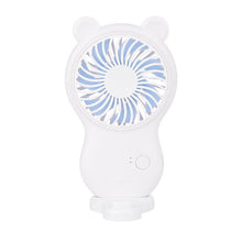 Load image into Gallery viewer, USB Mini Fan Portable Pocket Fan Cartoon Handheld Desktop Rechargeable Standing Fan Three Gear Wind Speed Regulation Battery Operated USB Small Fan with 3 Speeds for Home Office Car Outdoor Travel