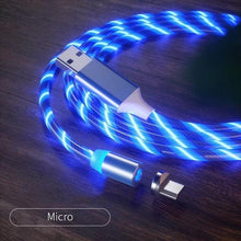 Load image into Gallery viewer, USB Phone Magnet Phone Charger Cord Cable Car Phone Charger Mobile USB Magnetic Cable Micro USB Phones Cable Car Data Line Streamer Data Cable Fast Charging 360 Degree Magnetic USB Magnetic Cable Micro USB Magnet Phone Charger Cord