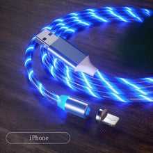 Load image into Gallery viewer, USB Phone Magnet Phone Charger Cord Cable Car Phone Charger Mobile USB Magnetic Cable Micro USB Phones Cable Car Data Line Streamer Data Cable Fast Charging 360 Degree Magnetic USB Magnetic Cable Micro USB Magnet Phone Charger Cord