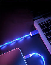 Load image into Gallery viewer, USB Phone Magnet Phone Charger Cord Cable Car Phone Charger Mobile USB Magnetic Cable Micro USB Phones Cable Car Data Line Streamer Data Cable Fast Charging 360 Degree Magnetic USB Magnetic Cable Micro USB Magnet Phone Charger Cord