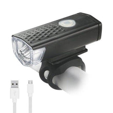 Load image into Gallery viewer, USB Rechargeable 3 Mode Bicycle Front Light Lamp Bike Headlight Cycling LED Powerful Bicycle Front Headlight Waterproof Bike Headlight End Tail Light Set 300 Lumen