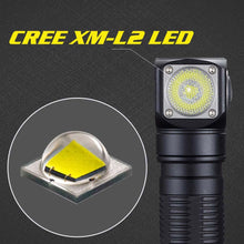 Load image into Gallery viewer, USB Rechargeable Adjustable Flashlight LED Tactical Flashlights With CREE LED Waterproof High Lumens Flashlight For Home Camping Security Electric Cut Use