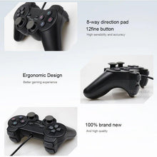 Load image into Gallery viewer, USB Wired Controller Gamepad For Computer Laptop Joystick Black Vibration PC Game Joystick Double Vibration Feedback Motors Fit for PC Computer