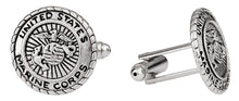 Load image into Gallery viewer, USMC Marine Corp Cufflinks Silver