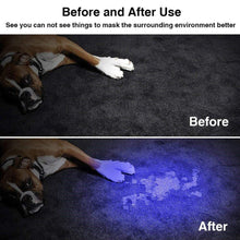 Load image into Gallery viewer, UV 365nm light wood's lamp Rechargeable Portable Mini Handheld Fluorescent Agent Purple Light USB Ultraviolet Flashlight Detection Flashlight For Dog Urine Pet Stains 370nm
