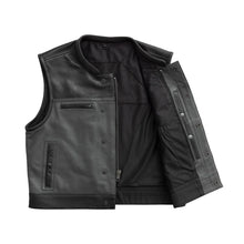 Load image into Gallery viewer, V-Twin Visionary Battleship Perforated Leather Vest