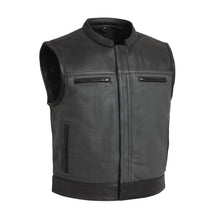 Load image into Gallery viewer, V-Twin Visionary Battleship Perforated Leather Vest
