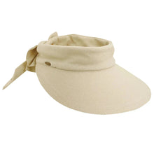 Load image into Gallery viewer, Scala Cotton Bow Visor - Womens Visor