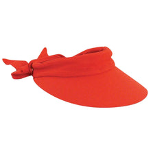 Load image into Gallery viewer, Scala Cotton Bow Visor - Womens Visor