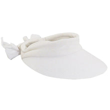 Load image into Gallery viewer, Scala Cotton Bow Visor - Womens Visor