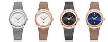 Load image into Gallery viewer, Women's Elegant Stainless Steel Watch With Braided Steel Bracelet Excellent Background Waterproof Wristwatch Unique Design Perfect Gift