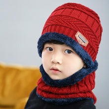 Load image into Gallery viewer, Velvet Cap Parent Child Super Warm Winter Balaclava Beanies Knitted Hat Scarf For Girl Boy Hats Outdoor Sport Warm Beanies Hat For Men Knitted Hats Bandana Hiking Camping Kid Neck Warmer Cap Winter Balaclava Beanies Mother Hat Women Warm Thick Balaclava