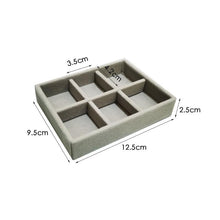Load image into Gallery viewer, Velvet Jewelry Display Stackable Exquisite Jewelry Holder Portable Ring Earrings Necklace Organizer Box organizer Velvet Drawer Organizer Showcase Jewelry Storage for Bracelet Necklace Earring Ring