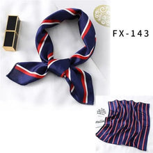 Load image into Gallery viewer, Versatile Square Silk Scarf For Women Fashionable Printed Small Neck Scarfs Office Lady Hair Band Foulard Hand For Female Bandana Shawl
