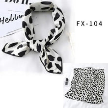 Load image into Gallery viewer, Versatile Square Silk Scarf For Women Fashionable Printed Small Neck Scarfs Office Lady Hair Band Foulard Hand For Female Bandana Shawl