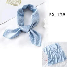 Load image into Gallery viewer, Versatile Square Silk Scarf For Women Fashionable Printed Small Neck Scarfs Office Lady Hair Band Foulard Hand For Female Bandana Shawl
