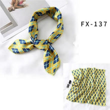 Load image into Gallery viewer, Versatile Square Silk Scarf For Women Fashionable Printed Small Neck Scarfs Office Lady Hair Band Foulard Hand For Female Bandana Shawl