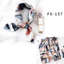 Load image into Gallery viewer, Versatile Square Silk Scarf For Women Fashionable Printed Small Neck Scarfs Office Lady Hair Band Foulard Hand For Female Bandana Shawl