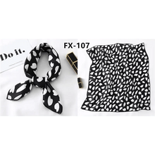 Load image into Gallery viewer, Versatile Square Silk Scarf For Women Fashionable Printed Small Neck Scarfs Office Lady Hair Band Foulard Hand For Female Bandana Shawl