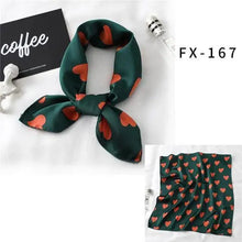 Load image into Gallery viewer, Versatile Square Silk Scarf For Women Fashionable Printed Small Neck Scarfs Office Lady Hair Band Foulard Hand For Female Bandana Shawl