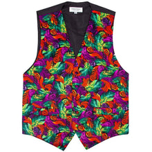 Load image into Gallery viewer, Vittorio Farina Mardi Gras Vest & Bow Tie ONLY Ver 2.