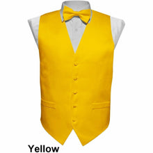 Load image into Gallery viewer, Vittorio Farina Solid Satin Vest Set (White Back) Var. 02 (Mustard-Yellow)