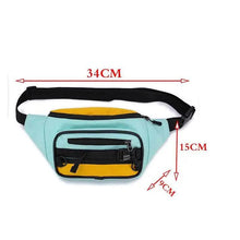 Load image into Gallery viewer, Vintage Lightweight Unisex Fanny Pack 3 Zippers Waist Packs Canvas Adjustable Party Fanny Pack