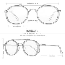 Load image into Gallery viewer, Vintage Round Retro BARCUR Design Round Sunglasses for Men Women Stevvex Sun Glasses Classic Eyewear Accessory Party Sunglasses Summer