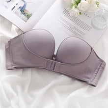 Load image into Gallery viewer, Vintage Style Front Closure Sexy Push Up Bra Women Invisible Bras Underwear Lingerie for Female Brassiere Strapless Seamless Bralette ABC Cup