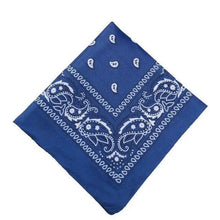 Load image into Gallery viewer, Vintage Style Print Bandana Hair Bands for Girls Women Headband Square Scarf Face Mask Cross Turban Bandanas Headwear