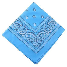 Load image into Gallery viewer, Vintage Style Print Bandana Hair Bands for Girls Women Headband Square Scarf Face Mask Cross Turban Bandanas Headwear