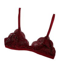 Load image into Gallery viewer, Vintage Style Women's Thin Bra Without Chest Pad Fashionable Sexy Lace Bra Back Buckle Tube Top Women's Underwear Summer Clothes