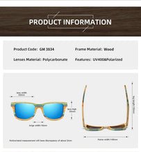 Load image into Gallery viewer, Vintage Wooden Frame Summer Wood Sunglasses Polarized For Women And Men Vintage Design Wooden Sun Glasses Sunglasses For Men