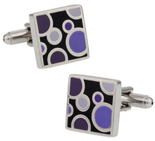 Load image into Gallery viewer, Violet Bubble Cufflinks