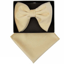 Load image into Gallery viewer, Vittorio Farina Velvet Edwardian Bow Tie & Pocket Square
