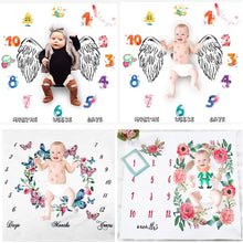 Load image into Gallery viewer, Newborn Baby Milestone Photography Blanket - # BAGE41110002