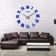Load image into Gallery viewer, Wall Clock Promotion New Home Decor Large Roman Mirror 3D Wall Clock Mirror Surface Decorative Clock Large Wall Sticker Clock for Living Room Bedroom Office Home Decorations Fashion Modern Quartz Clocks Living Room Sticker Watch
