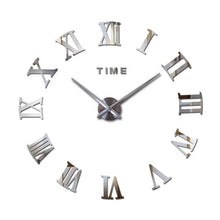 Load image into Gallery viewer, Wall Clock Promotion New Home Decor Large Roman Mirror 3D Wall Clock Mirror Surface Decorative Clock Large Wall Sticker Clock for Living Room Bedroom Office Home Decorations Fashion Modern Quartz Clocks Living Room Sticker Watch