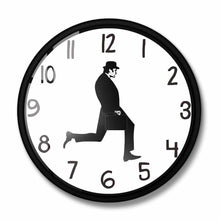 Load image into Gallery viewer, Wall Clock Silly Walk Wall Clock Comedy Creative Artwork Sweep Seconds Silent Funny Modern Silent Wall Watch Clock for Living Room Decor Comedian Home Decor Novelty Wall Watch Funny Walking Silent Mute Clock