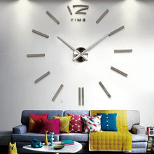 Load image into Gallery viewer, Wall Clock Watch Clocks 3D Frameless Wall Clock Large Stickers Wall Decoration for Living Room Bedroom 3D Acrylic Mirror Stickers Living Room Quartz Needle Europe