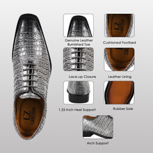 Load image into Gallery viewer, Walter Small Croco Leather Lace up Oxford Dress shoes