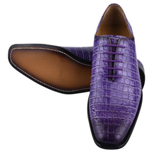 Load image into Gallery viewer, Walter Small Croco Leather Lace up Oxford Dress shoes