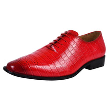 Load image into Gallery viewer, Walter Small Croco Leather Lace up Oxford Dress shoes